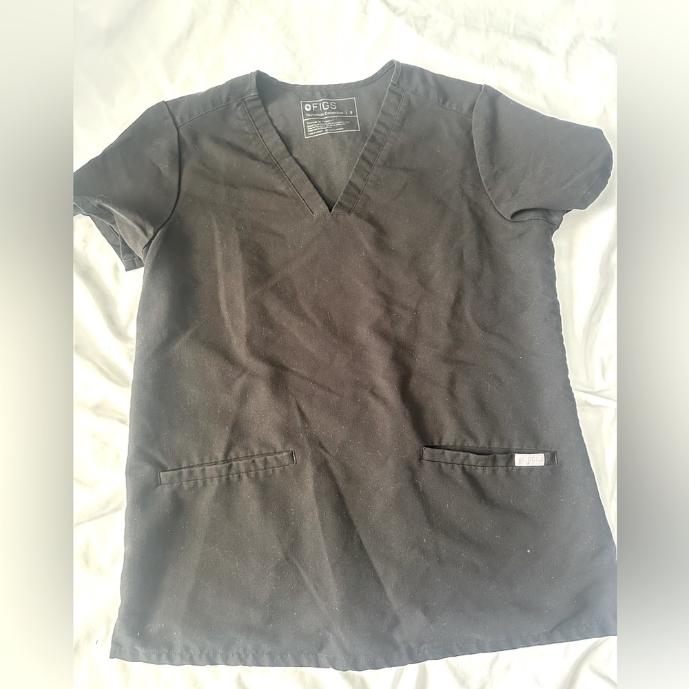 Figs Casma scrub top dark harbor size small